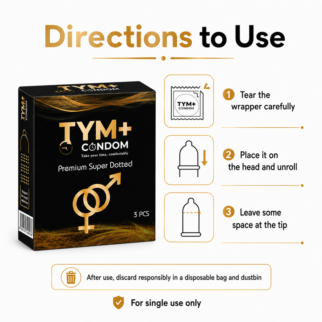 Premium Super Dotted Condom Pack Of 3