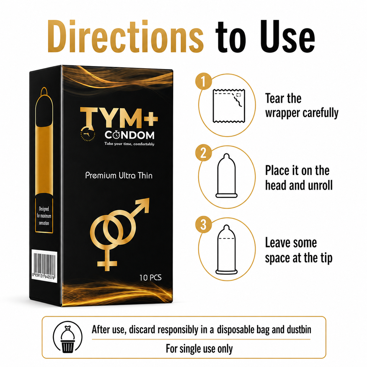 Premium Ultra Thin Condom Pack Of 10