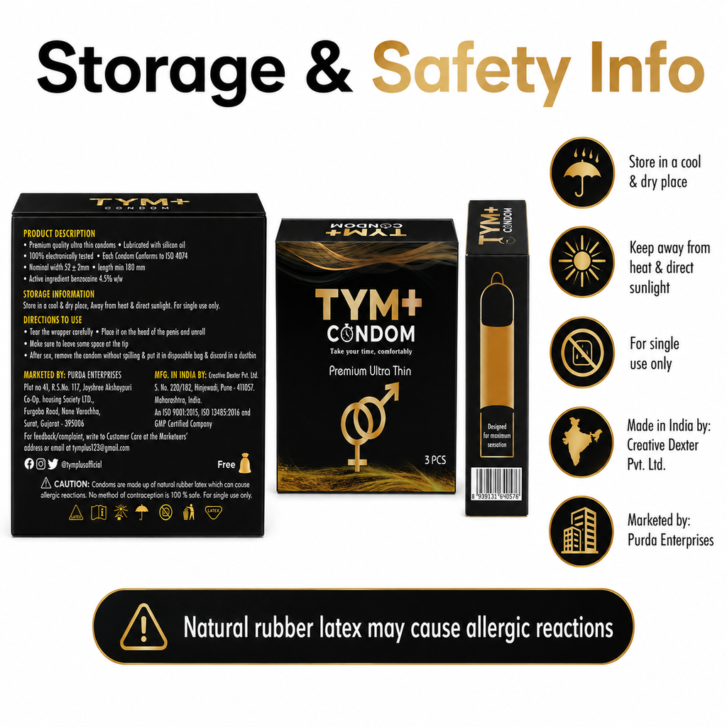 Premium Ultra Thin Condom Pack Of 3