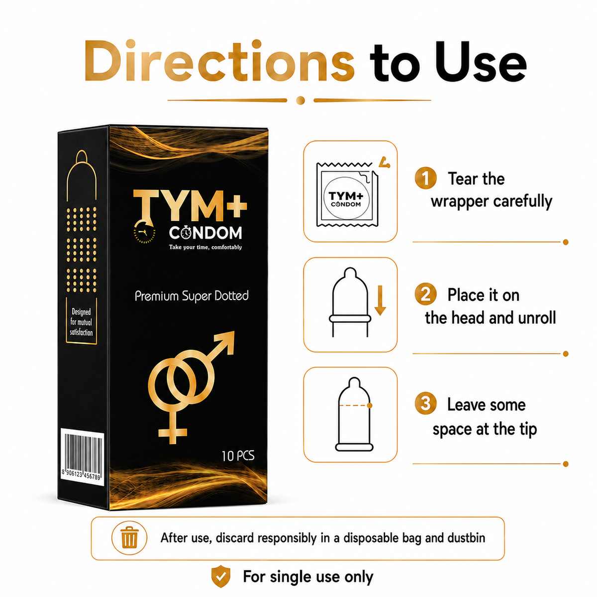 Premium Super Dotted Condom Pack Of 10