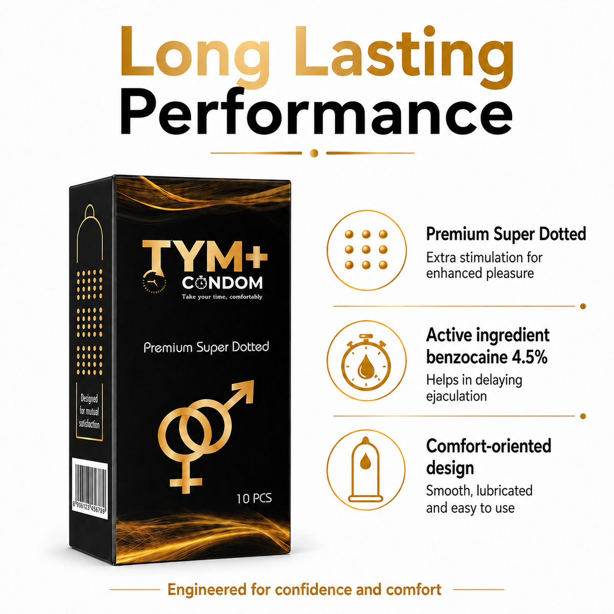Premium Super Dotted Condom Pack Of 10