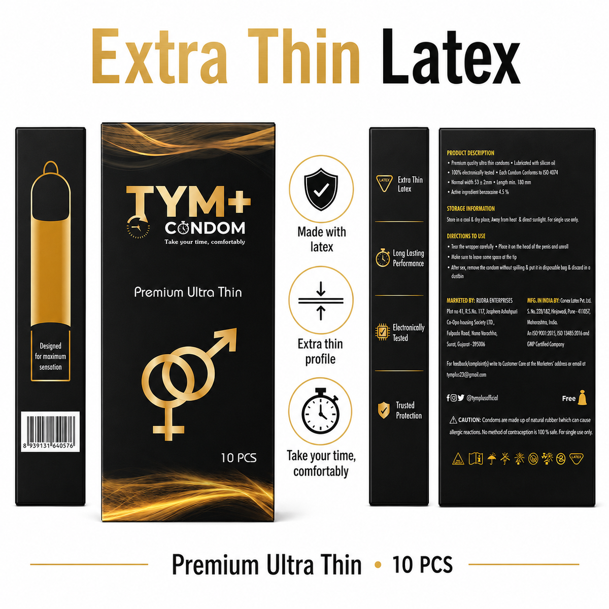 Premium Ultra Thin Condom Pack Of 10
