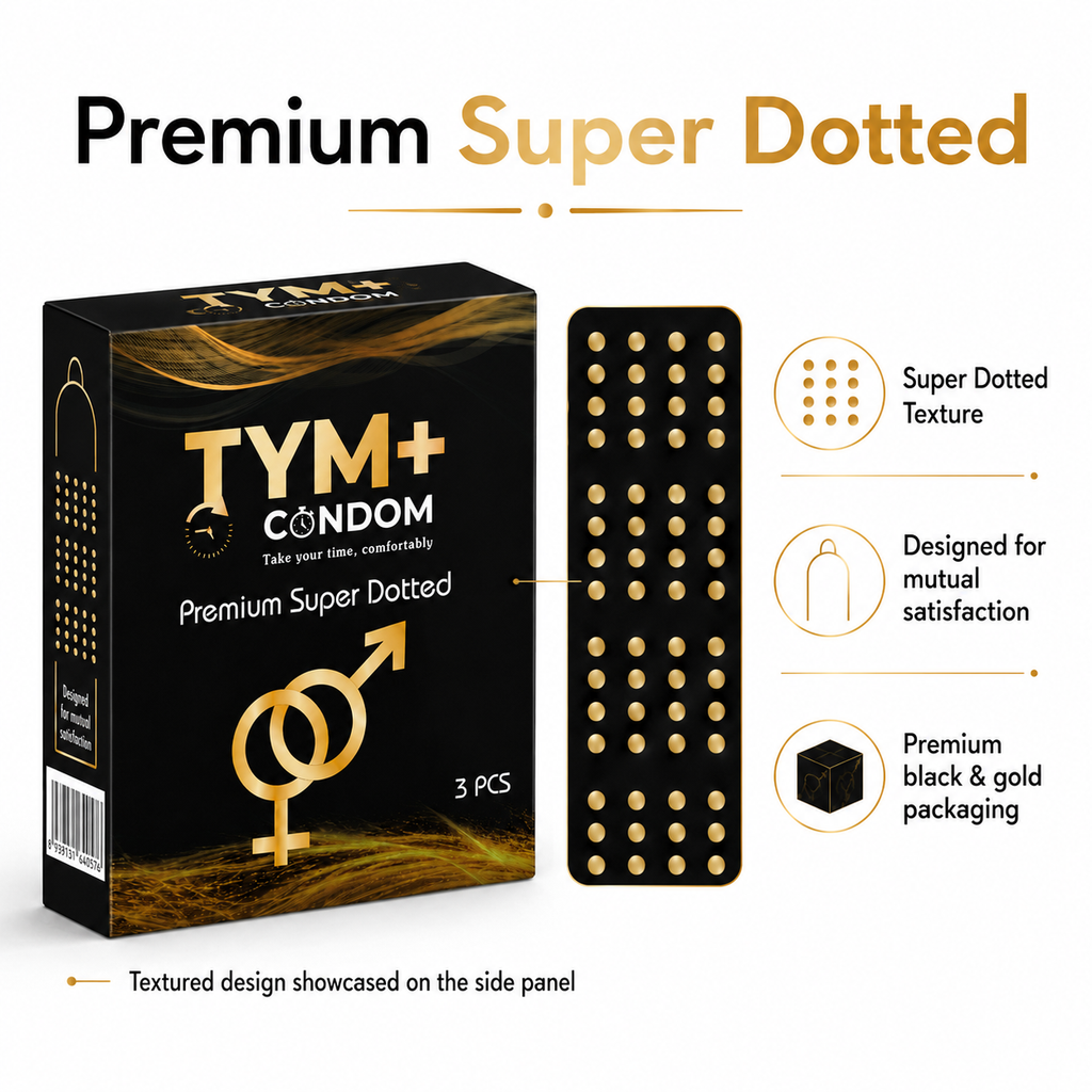 Premium Super Dotted Condom Pack Of 3