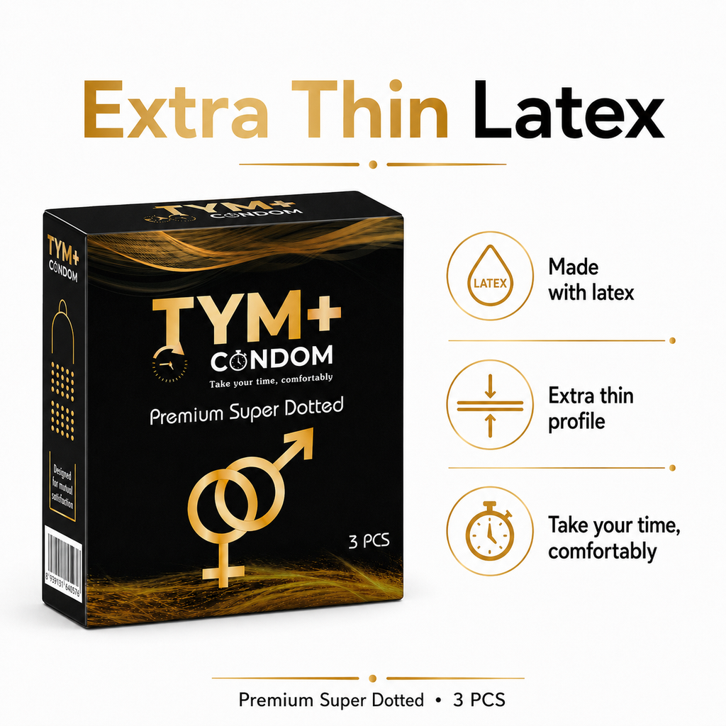 Premium Super Dotted Condom Pack Of 3