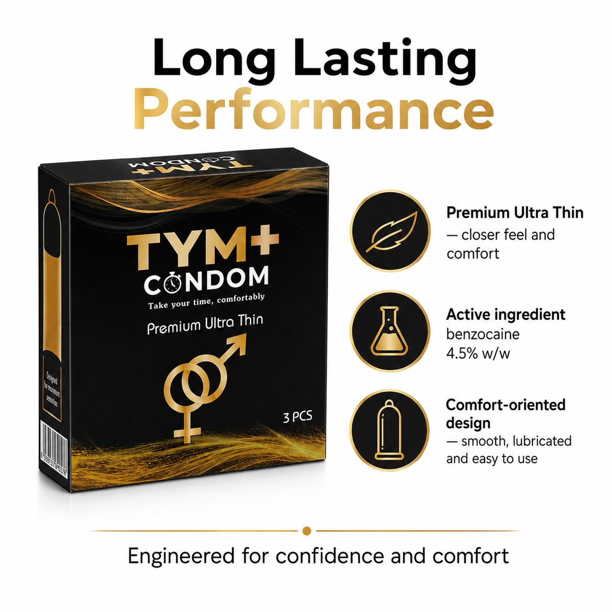 Premium Ultra Thin Condom Pack Of 3