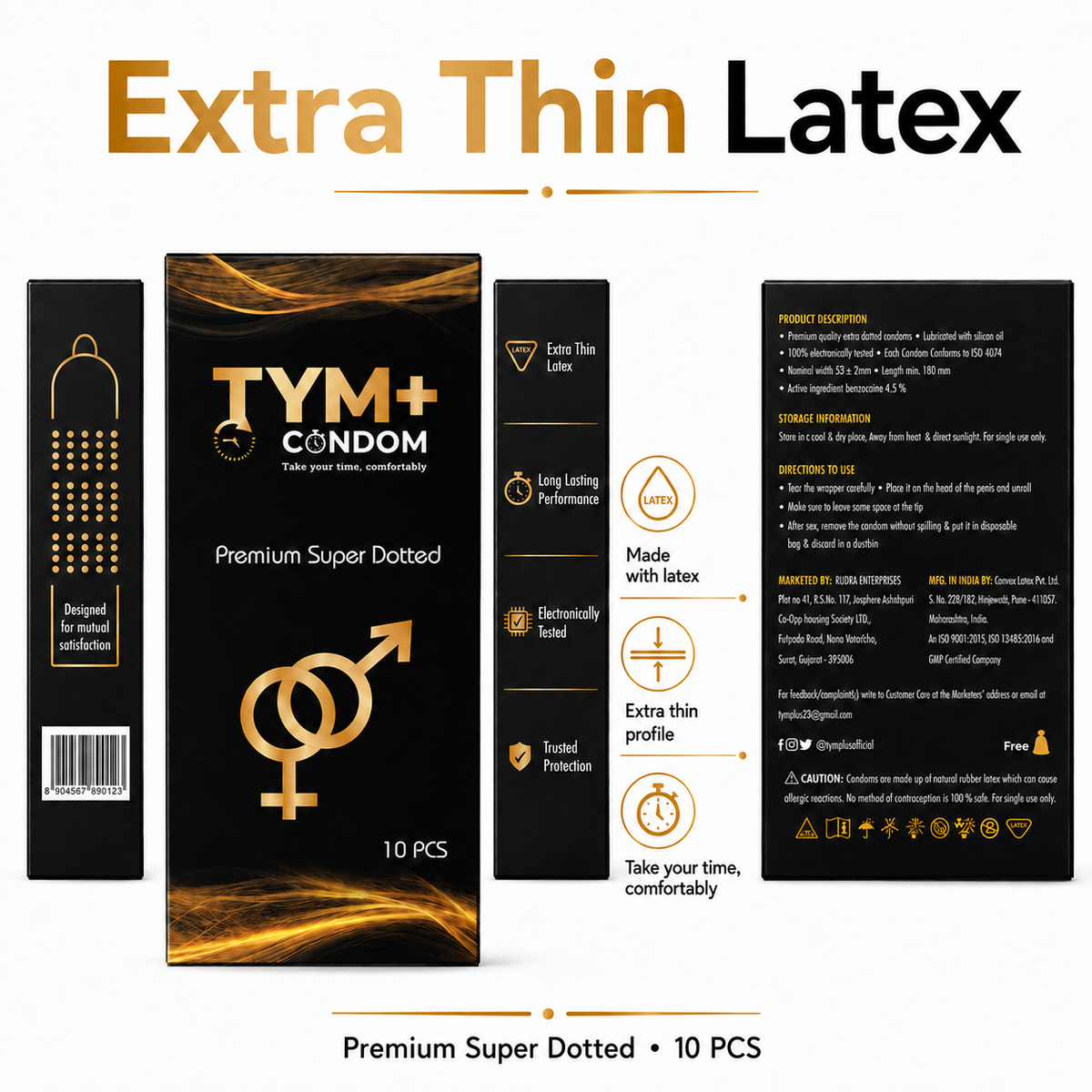 Premium Super Dotted Condom Pack Of 10